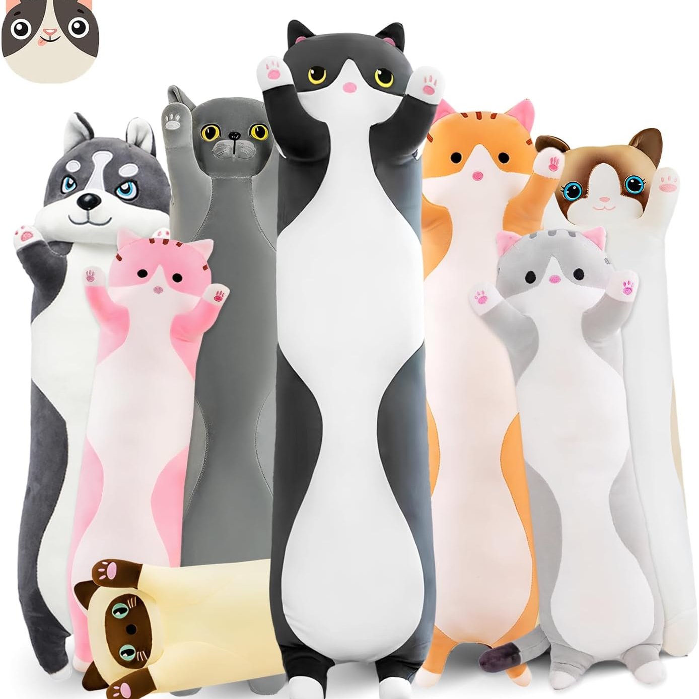 Cute Soft Long Cat Plush Toy