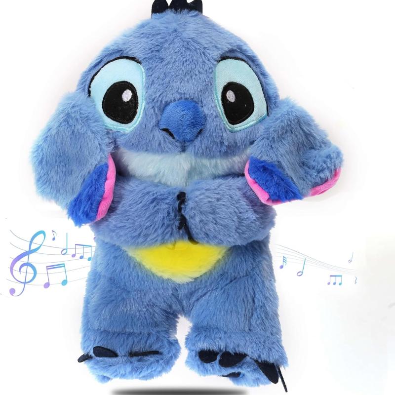 The Stitch Anxiety Relief Stuffed Animal with Sensory Details Music & Breathing Motion