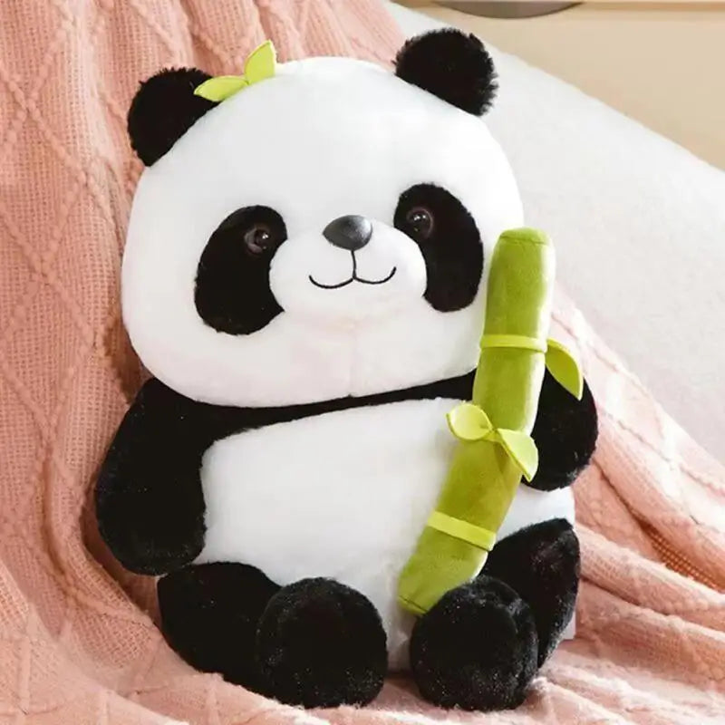 Kawaii Bamboo Tube Panda Set Plush Pillow